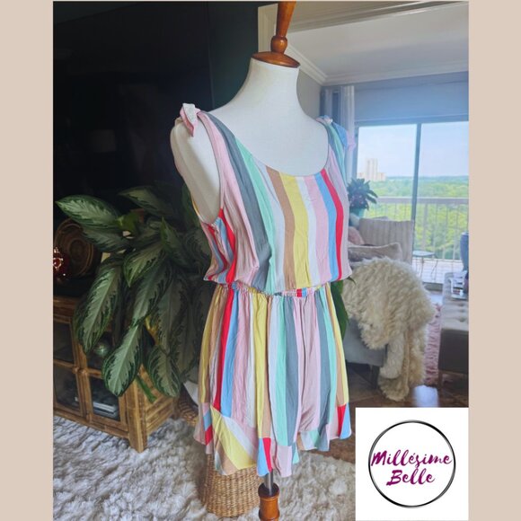 Kingston Grey Colorful Shorts Romper - Picture 6 of 8